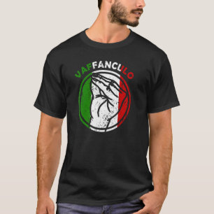 Capisci Vaffanculo Italienische Flaggenhandgestein T-Shirt