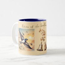 Capistrano Barn Schwalben im Goldenen Sonnenunterg