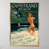 CAPISTRANO BEACH CA Original Marilyn Monroe Reise Poster (Vorne)