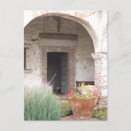 Capistrano Mission Doorway Postkarte (Vorderseite)