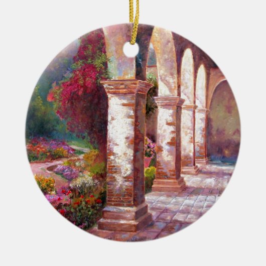 Capistrano Nachmittag Keramik Ornament (Vorne)