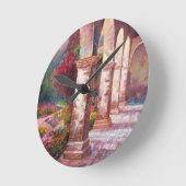 Capistrano Nachmittag Runde Wanduhr (Winkel)