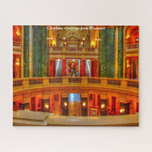 Capital Chambers Wisconsin .Weihnachtsgrüße Puzzle