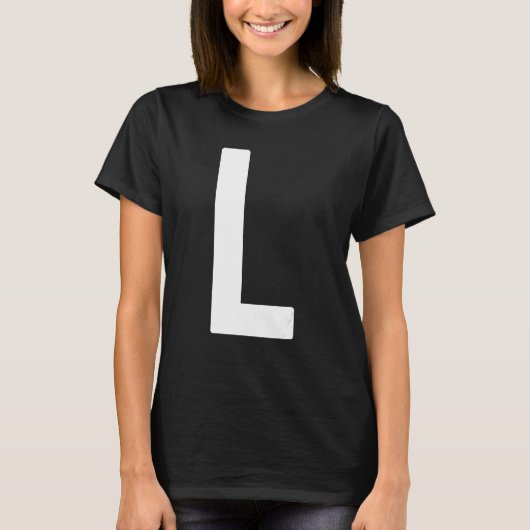 Capital Letter L Monogram Norwester Font Initial A T-Shirt (Vorderseite)