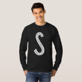 Capital Letter S Monogram Initial Alphabet T-Shirt (Vorne ganz)