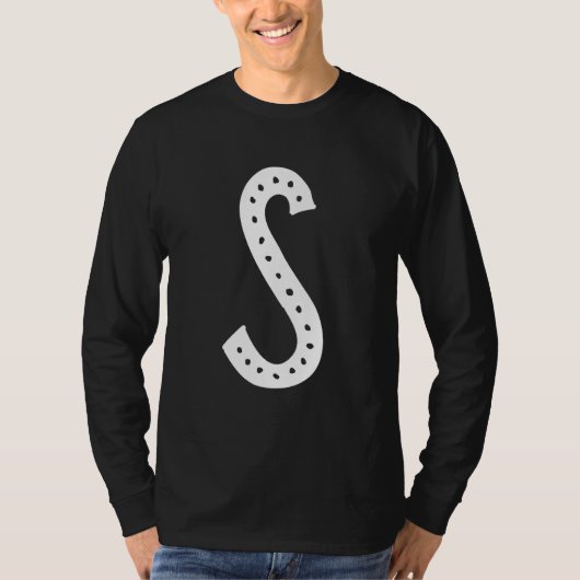 Capital Letter S Monogram Initial Alphabet T-Shirt (Vorderseite)