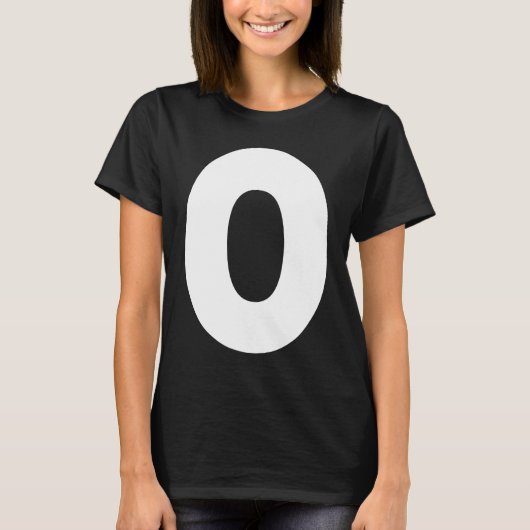 Capital O Bold Alphabet Letter Monogram Uppercase T-Shirt (Vorderseite)