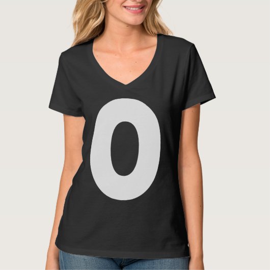 Capital O Bold Alphabet Letter Monogram Uppercase  T-Shirt (Vorderseite)