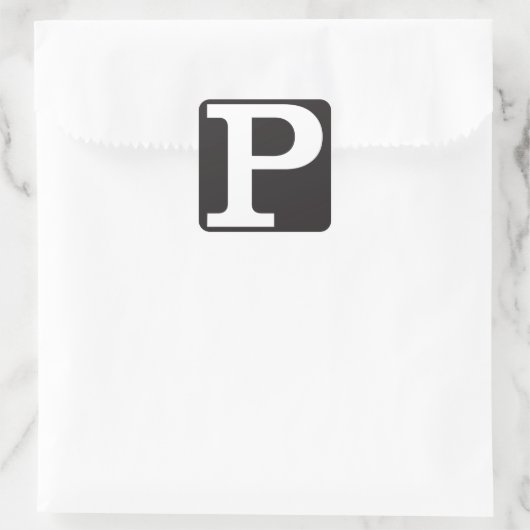 Capital P Stickers (Tasche)