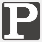 Capital P Stickers (Vorderseite)