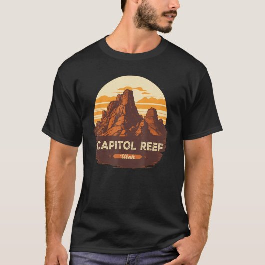 Capital Reef Park Utah Exploring US Outdoor Nation T-Shirt (Vorderseite)