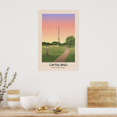 Capital Ring Fernwanderweg Reiseplakat Poster (Küche)