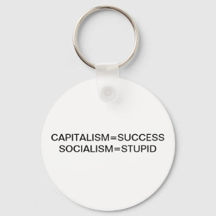 CAPITALISM=SUCCESS SOCIALISM=STUPID SCHLÜSSELANHÄNGER