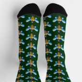 Capitan bee with police hat socken (Oben)
