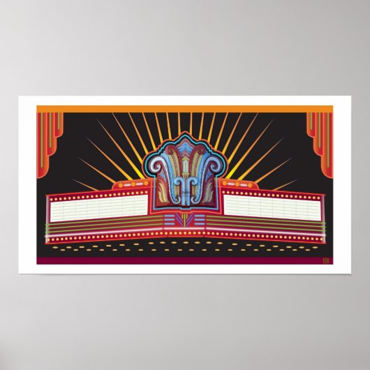 Capitan Marquee-Print Poster (Vorne)