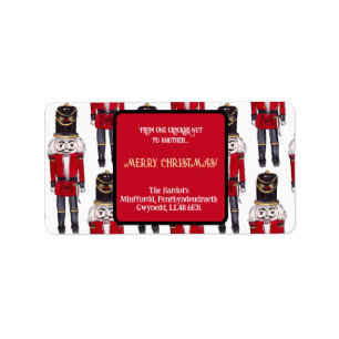 Capitan Nutcracker Soldier Rücksendeadresse Adressaufkleber