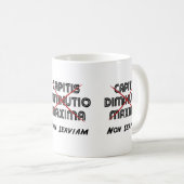 Capitis diminutio maxima non serviam kaffeetasse (VorderseiteRechts)