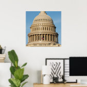 Capitol Building shot at dusk Poster (Heimbüro)