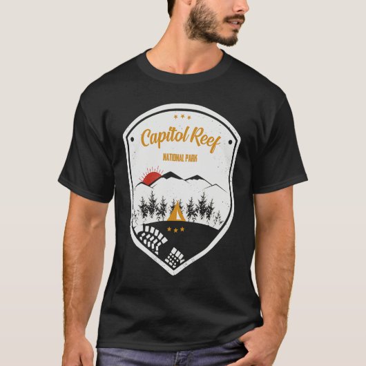 Capitol Reef National Park Retro Souvenir T-Shirt (Vorderseite)