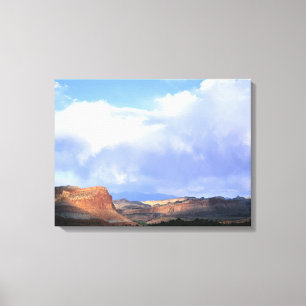 Capitol Reef National Park, Utah. USA. Cumulus Leinwanddruck