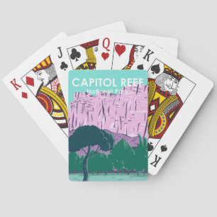 Capitol Reef National Park Utah Vintage auf Deutsc Spielkarten