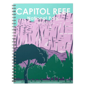 Capitol Reef National Park Utah Vintage Notizblock