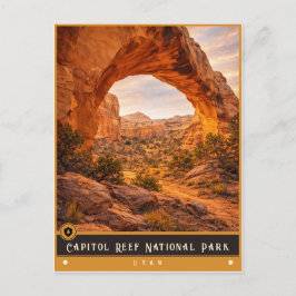 Capitol Reef National Park | Utah Vintage-Postkart Postkarte