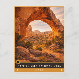 Capitol Reef National Park   Utah Vintage-Postkart Postkarte