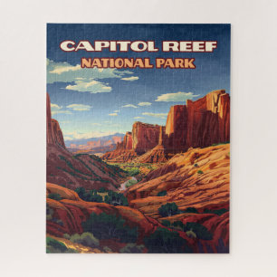Capitol Reef National Park Utah Wüste Vintage Puzzle
