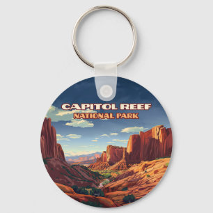 Capitol Reef National Park Utah Wüste Vintage Schlüsselanhänger