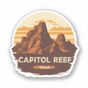 Capitol Reef - Nationalpark-Geschenke Aufkleber
