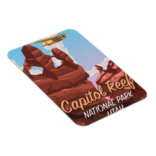 Capitol Reef Nationalpark Reiseplakat Magnet