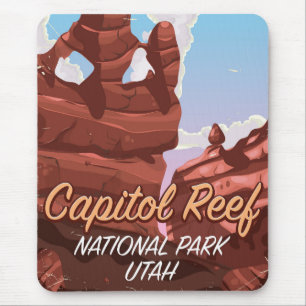 Capitol Reef Nationalpark Reiseplakat Mousepad