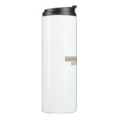 Capitola Beach California Sun Palm Trees Thermosbecher (Nach links gedreht)