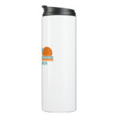 Capitola Beach California Sun Palm Trees Thermosbecher (Nach rechts gedreht)