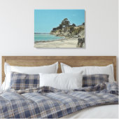 Capitola Beach Canvas Print Leinwanddruck (Insitu (Schlafzimmer))