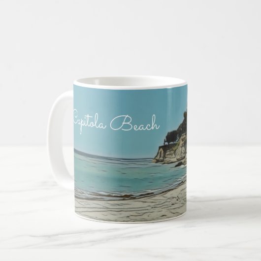 Capitola Beach-Kaffee-Tasse Kaffeetasse (Vorderseite Links)