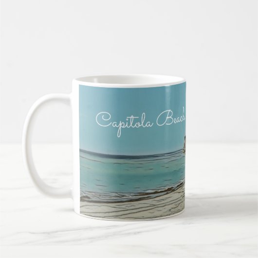 Capitola Beach-Kaffee-Tasse Kaffeetasse (Links)