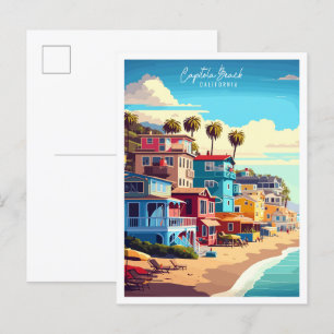 Capitola Beach Kalifornien USA Vintage-Reise Postkarte