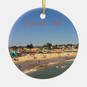 Capitola, CA-Weihnachtsverzierung Keramik Ornament