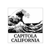 Capitola California Große Welle Gummistempel (Prägung)