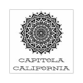 Capitola California mandala Gummistempel (Prägung)