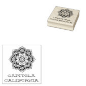 Capitola California Mandala Gummistempel (Stempel)