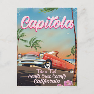 Capitola California Vintage Reiseposter Postkarte