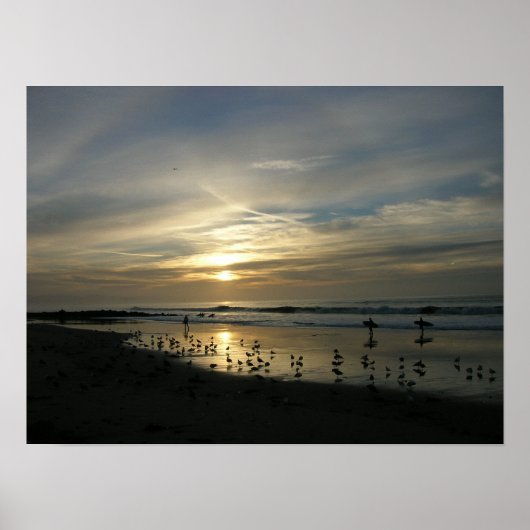 Capitola Sunset Beach Poster (Vorne)