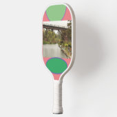 Capitola Szenen mit Ufer und Brücke Pickleball Schläger (Links)