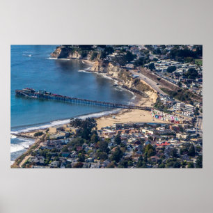 Capitola Village California from Oove Print Poster