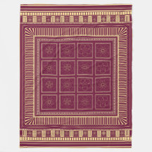 Capitoline Bloom: Etruskisch-römisches Fleece-Deck