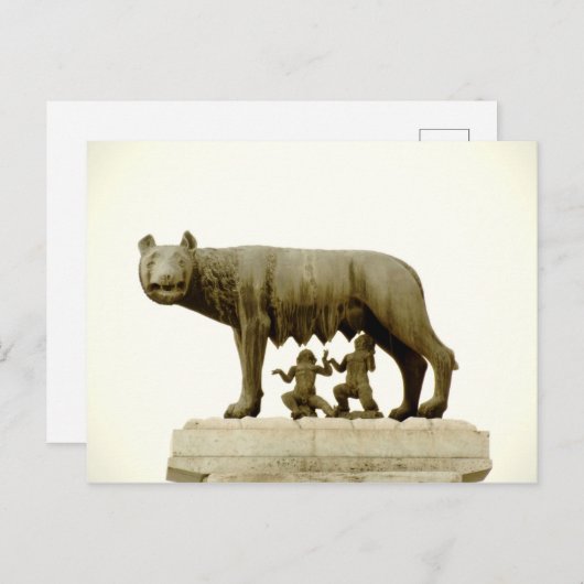 Capitoline she-wolf postkarte (Vorne/Hinten)