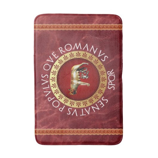 Capitoline Sie-Wolf Badematte (Vorderseite Vertikal)